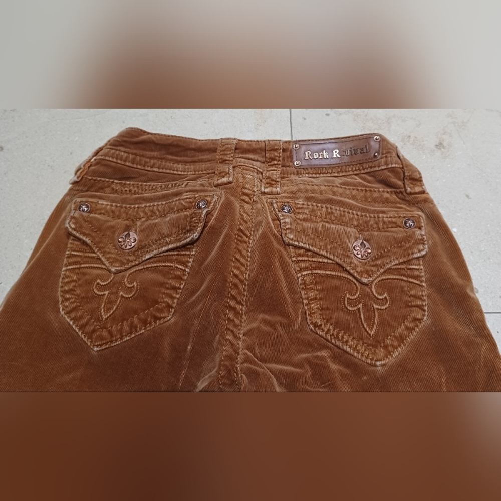 🤎Rock Revival Jen Skinny Corduroy Pants 26x29